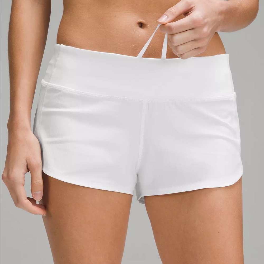 Lululemon Speed Up Low-Rise Lined Short 2.5" White